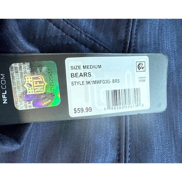 New Era Chicago Bears NFL Men's Stadium Logo Performance‎ Hoodie, Navy Med. NWT - Picture 3 of 6